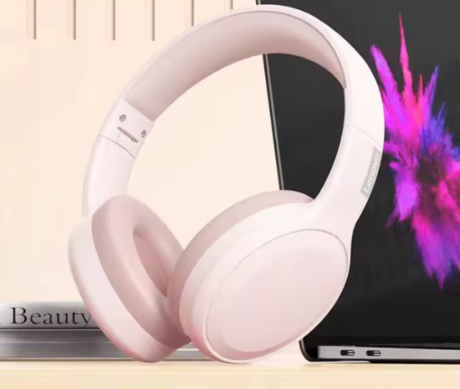 Fone de ouvido gamer Lenovo TH30 sem fio Bluetooth