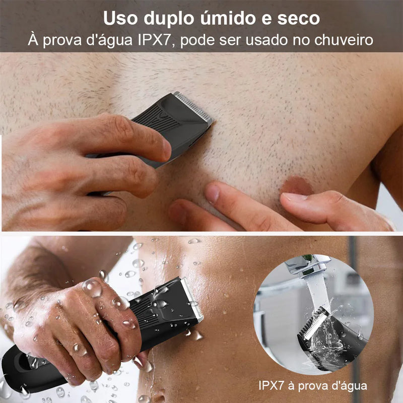 Depilador aparador corporal para homens.