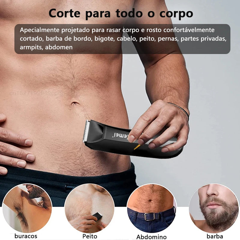 Depilador aparador corporal para homens.