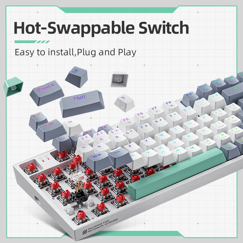 Teclado mecânico Machenike K500